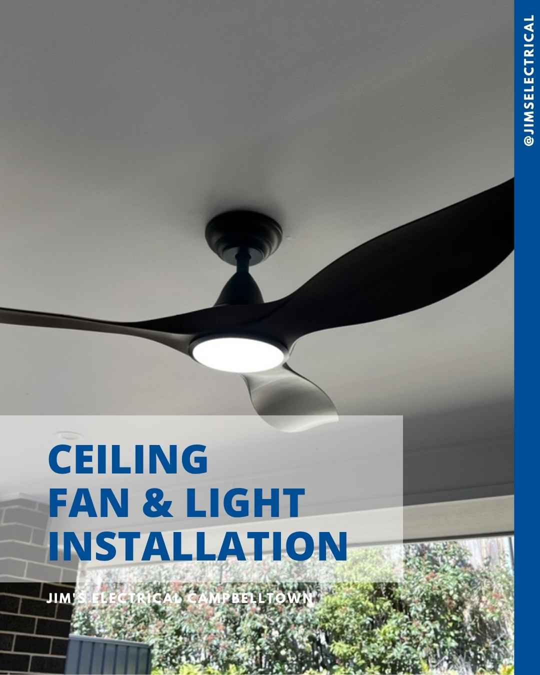 Ceiling Fan and Light Installation